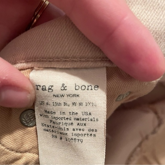 Rag & Bone Khaki Jeans Size 29 (tag says 26) - Picture 6 of 6